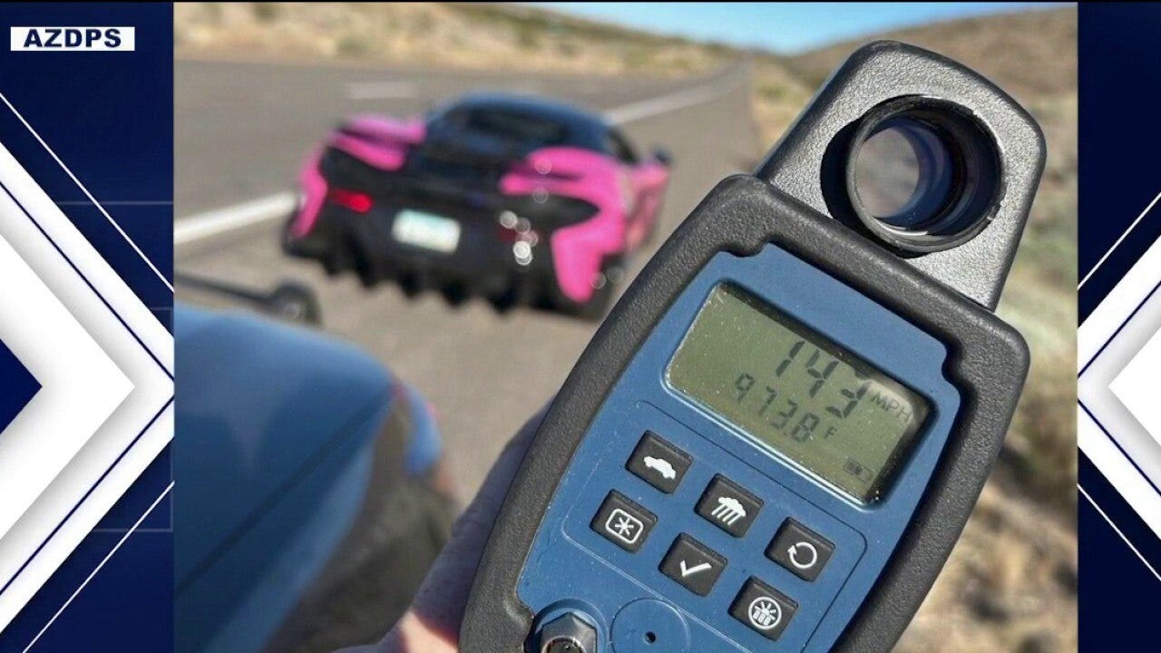 Arizona driver caught going 143 mph in 65 mph zone