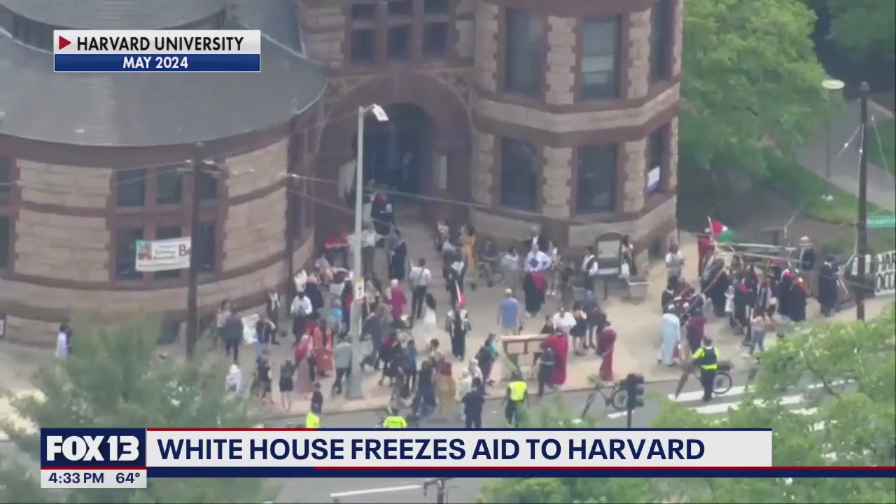 White House freezes aid to Harvard