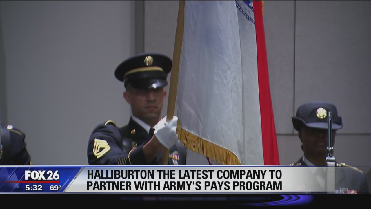 Halliburton the latest company to partner with Army's PaYS program