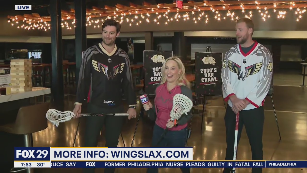 Philadelphia's lacrosse squad, The Wings, introduce new beer garden at the Wells Fargo Center