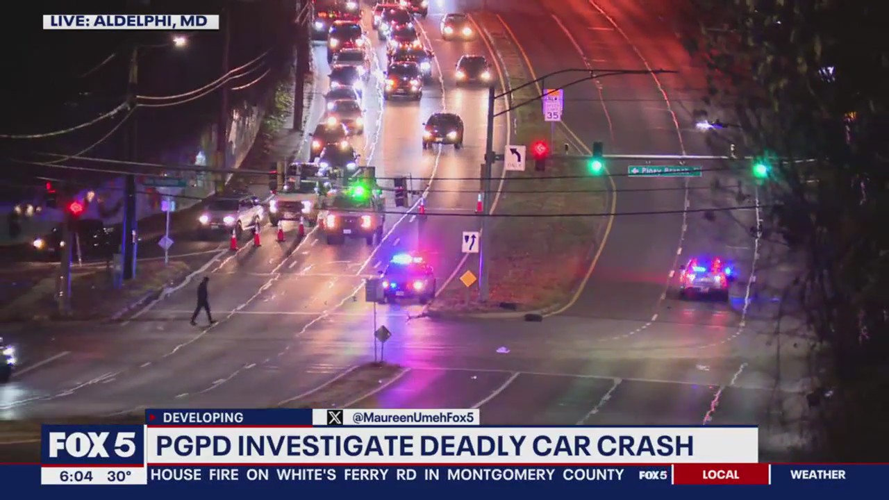 Man killed in early morning crash in Prince George’s County | FOX 5 DC