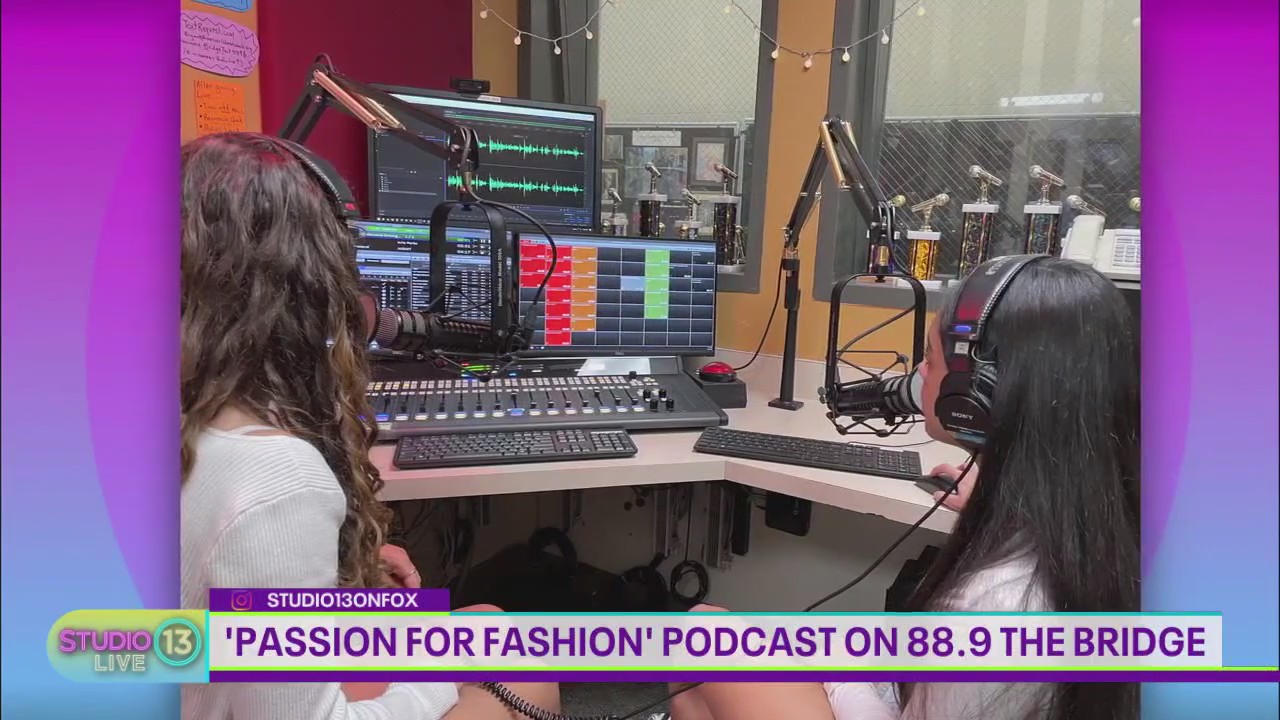 9th grade students talk fashion on Mercer Island, WA, radio show