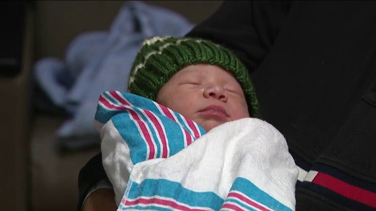 Couple welcomes baby boy on Christmas Day