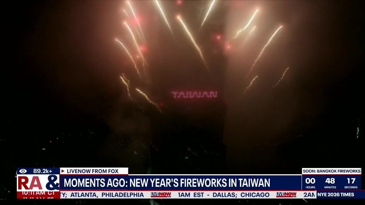 Taiwan New Year's: Fireworks over Taipei to welcome 2026