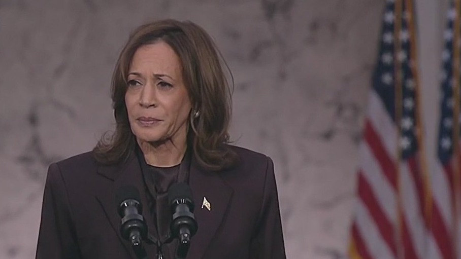 Kamala Harris addresses nation after presidential loss: 'My heart is full today'