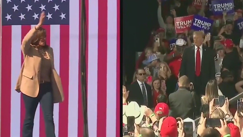 Harris, Trump campaign in North Carolina
