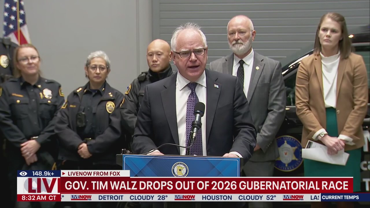 Minnesota Gov. Tim Walz will not seek reelection