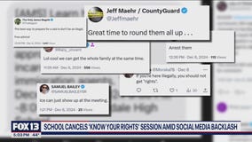 School cancels 'Know Your Rights' session amid social media backlash