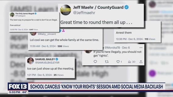 School cancels 'Know Your Rights' session amid social media backlash