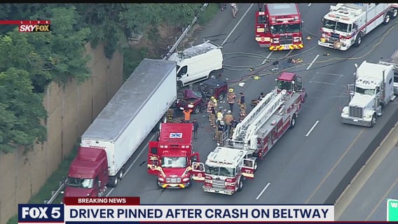 Beltway crash creates massive traffic jam