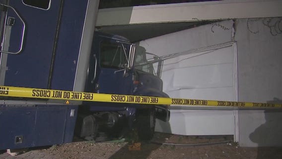 Moving truck rolls into house in Sherman Oaks