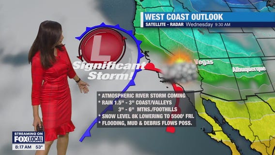 Atmospheric river bringing heavy rain to SoCal