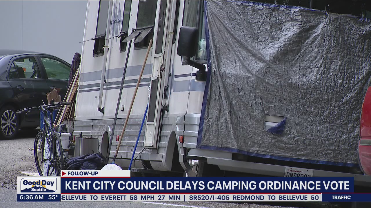 Kent City Council delays vote to ban camping outside of designated areas