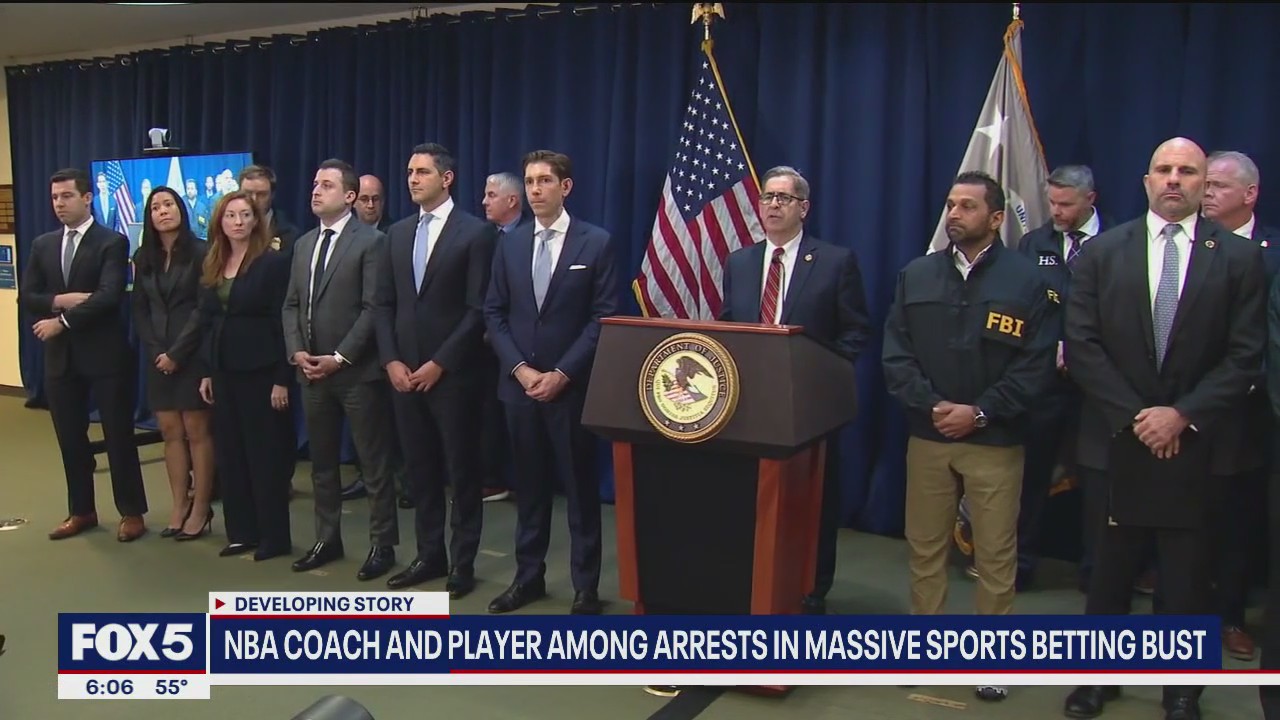 NBA coach and player among arrests in massive sports betting bust