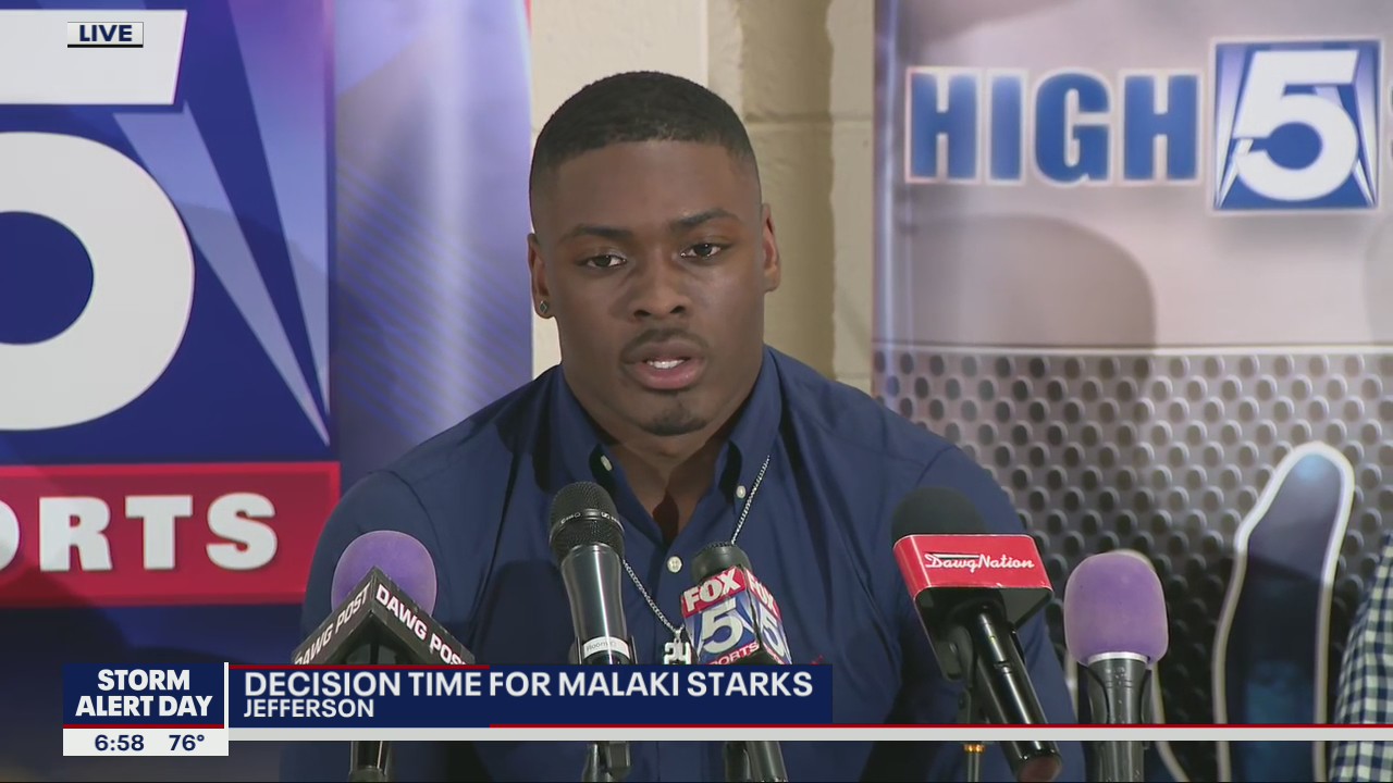 Malaki Starks makes his college commitment decision live on FOX 5