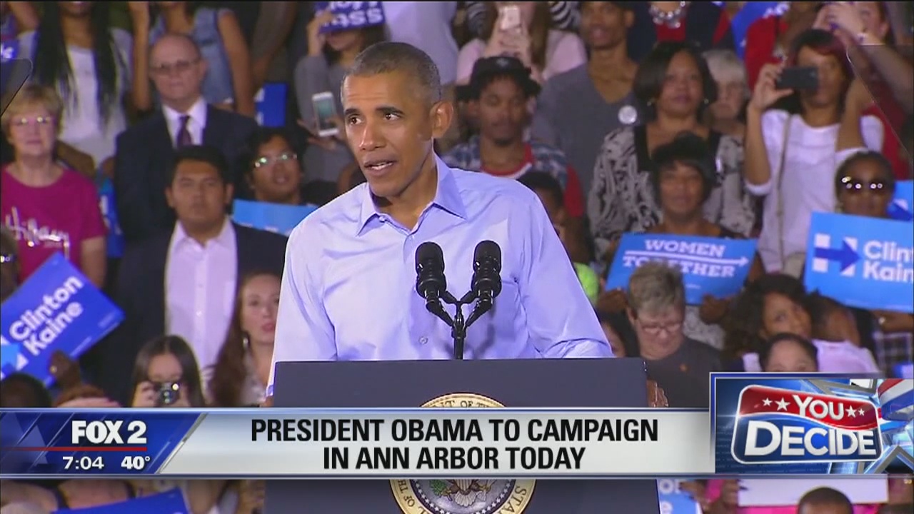 President Obama to speak in Ann Arbor ahead of Election Day