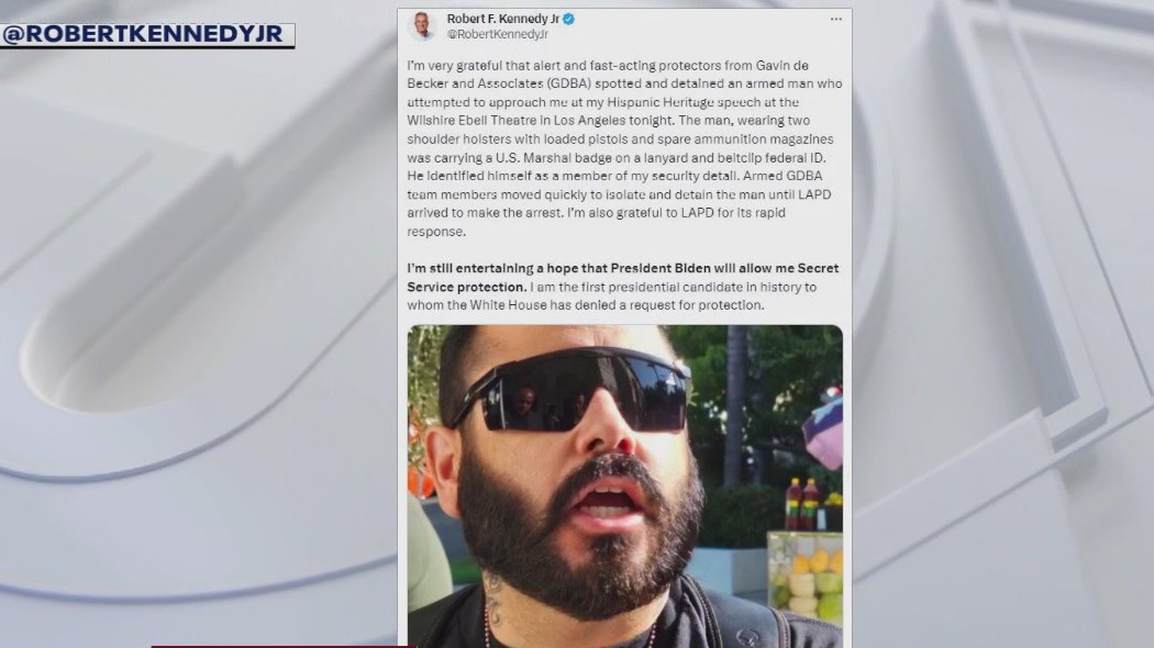 Armed man poses as U.S. marshal at a RFK Jr. event