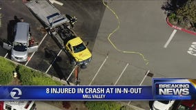 Pregnant woman among 8 injured in crash near Mill Valley In-N-Out