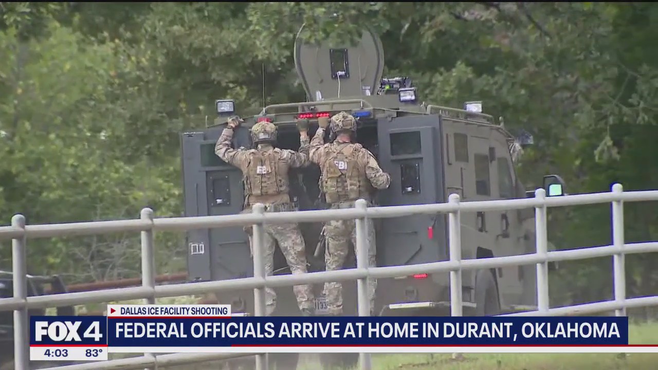 Federal officials arrive at Joshua Jahn's Oklahoma home