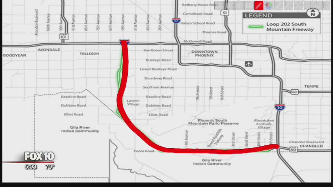South Mountain freeway construction will continue