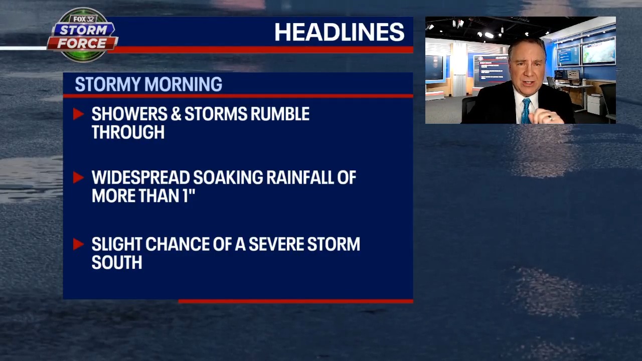 Monday starts stormy, ends with a spring-like finish