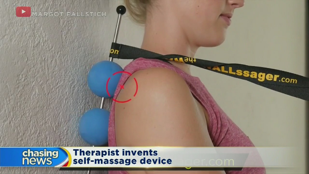 Therapist invents self-massage device