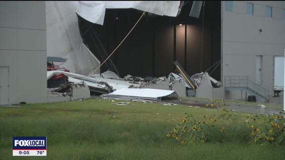 Severe weather damage at Walmart distribution center