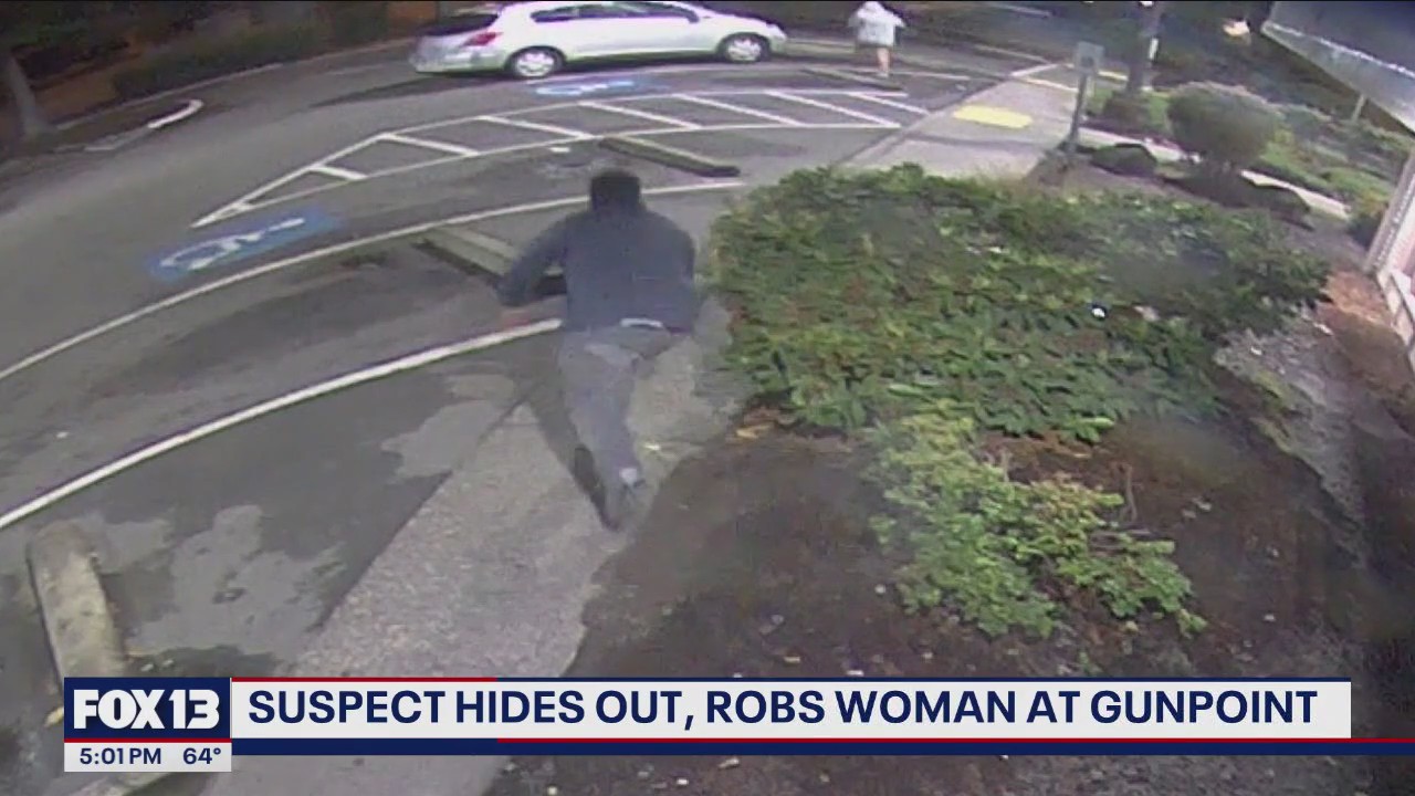 Suspect hides out, robs woman at gunpoint in Pierce County | FOX 13 Seattle