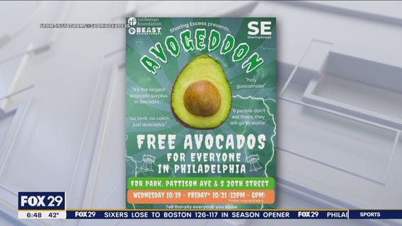 1 million avocados will be given away for free in Philadelphia this week
