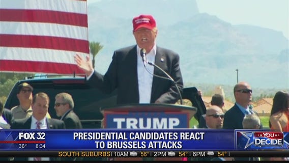 Presidential candidates sound off of Brussels attacks