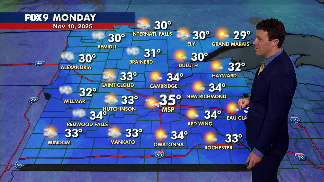 MN weather: A quiet and chilly Monday | FOX 9 Minneapolis-St. Paul