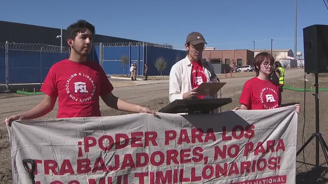 Protestors clash outside reported Pflugerville ICE facility