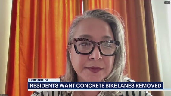 Brighton Park community pushes back against new concrete bike lanes | ChicagoLIVE