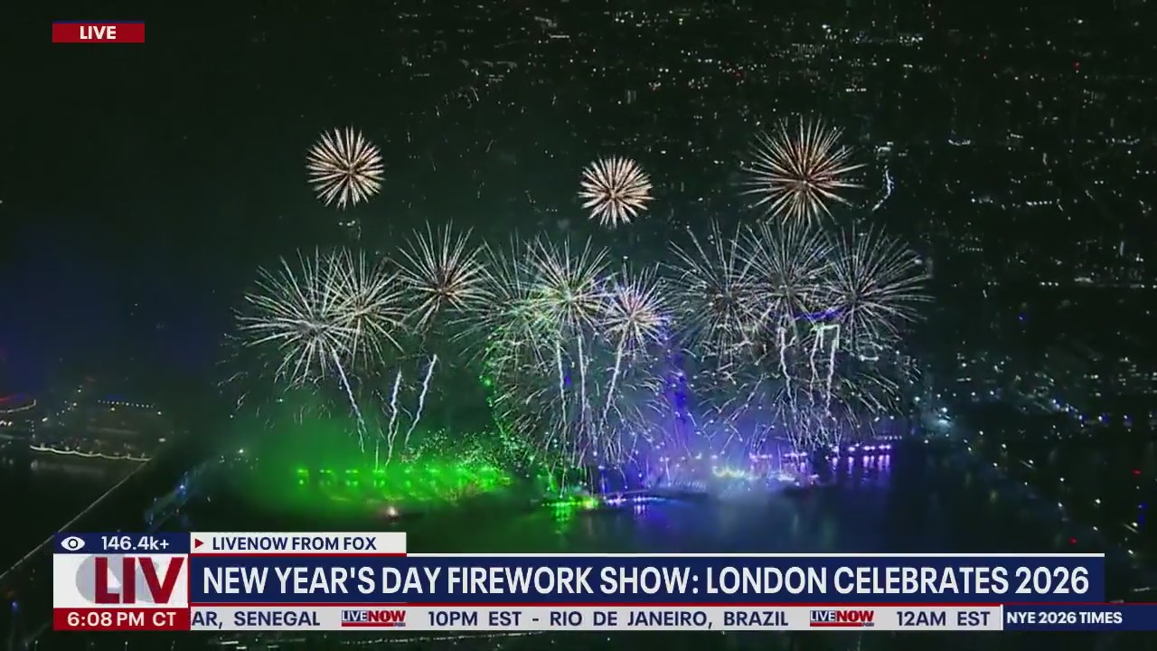 New Years Eve in London: Fireworks to ring in 2026