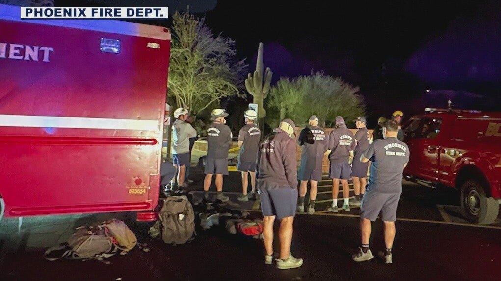 Crews working to rescue hiker stuck on Camelback Mountain