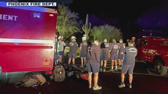 Crews working to rescue hiker stuck on Camelback Mountain