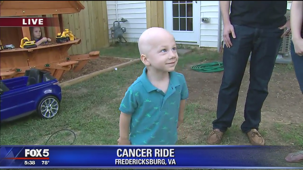 3-year-old Va. boy fighting cancer surprised with new backyard playground