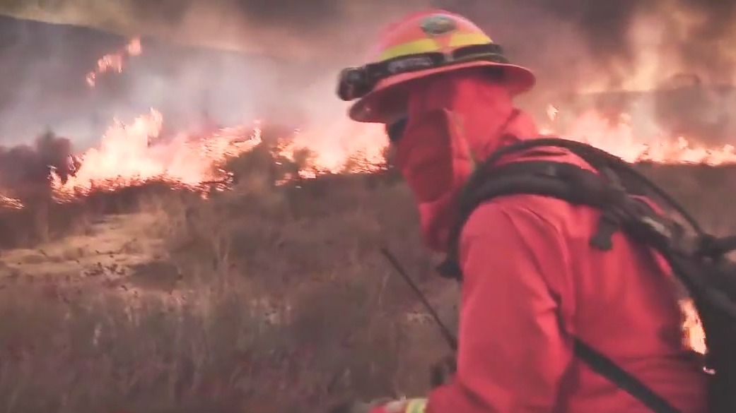 Evacuated Californians anxiously await fate of home