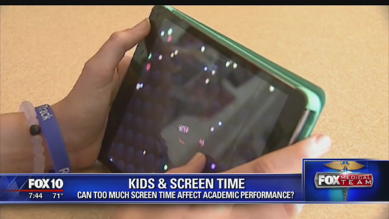 Kids and screen time vs. academic performance