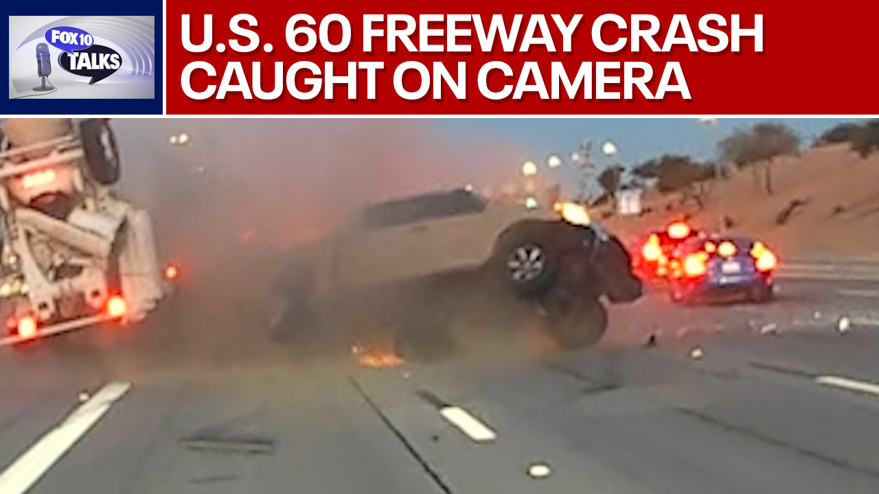 New video shows fiery U.S. 60 crash l FOX 10 Talks | FOX 10 Phoenix