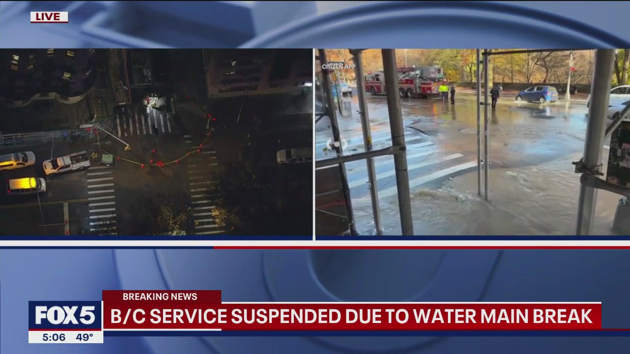 Upper West Side water main break causes disruption