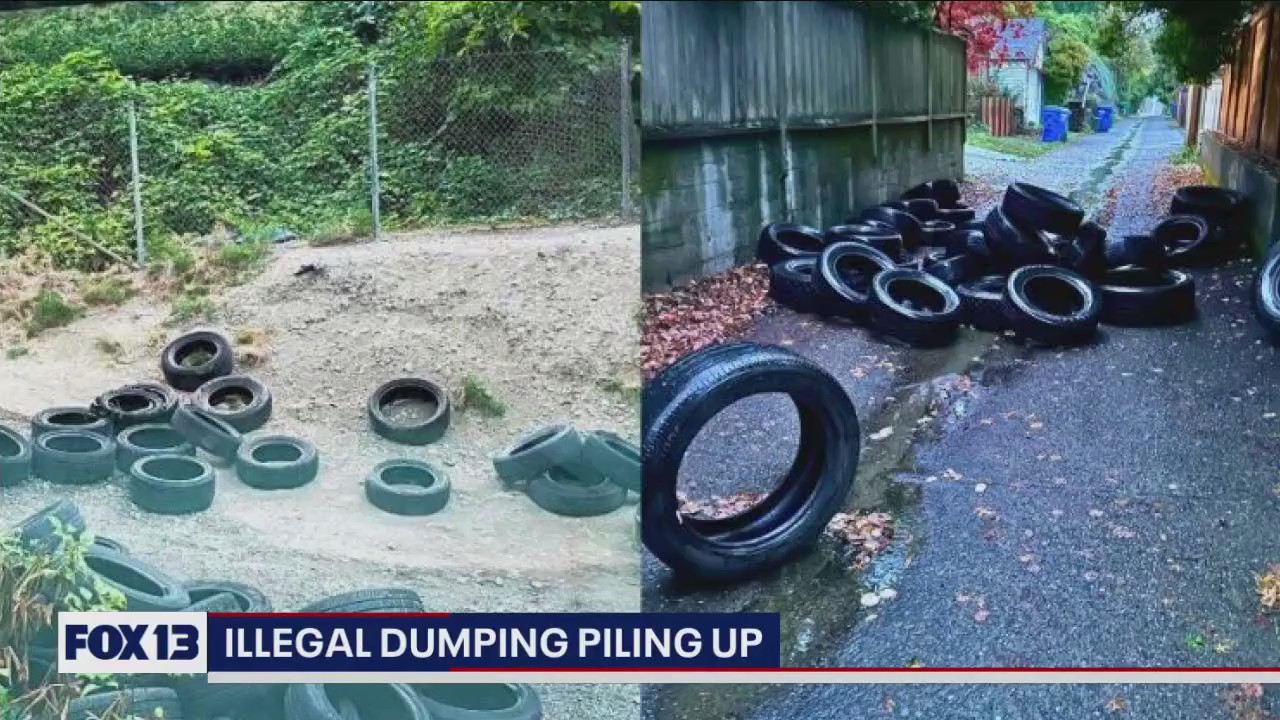 Illegal tire dumping piling up