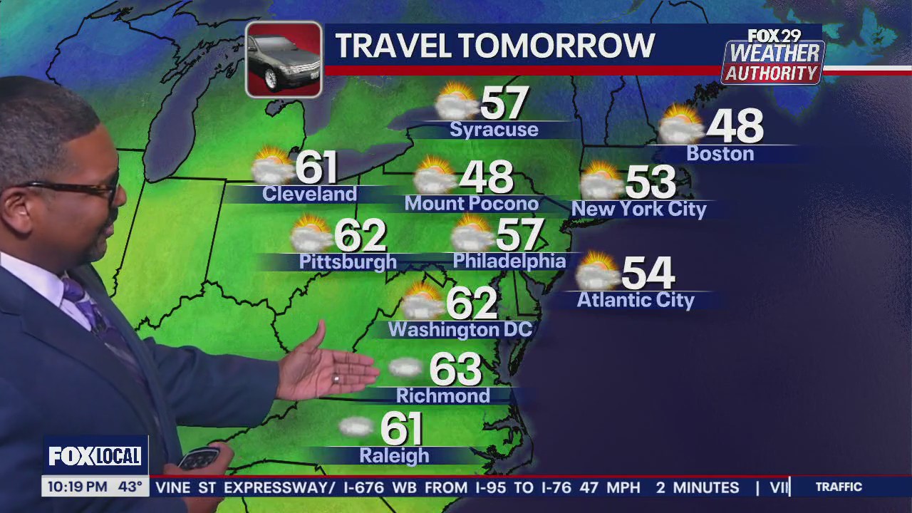 Weather Authority: 10 p.m. Thursday forecast