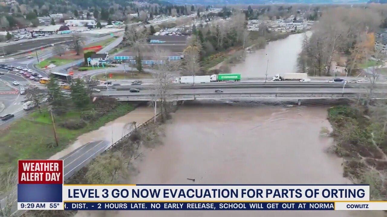 Level 3 'Go Now' evacuations for parts of Orting, WA