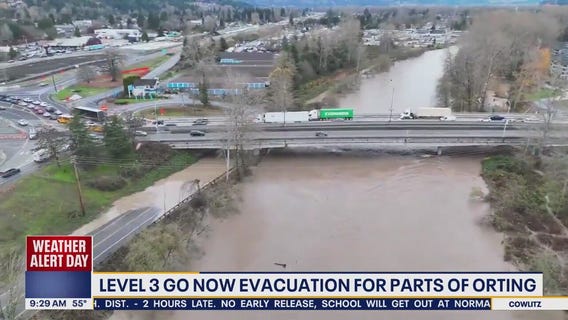 Level 3 'Go Now' evacuations for parts of Orting, WA