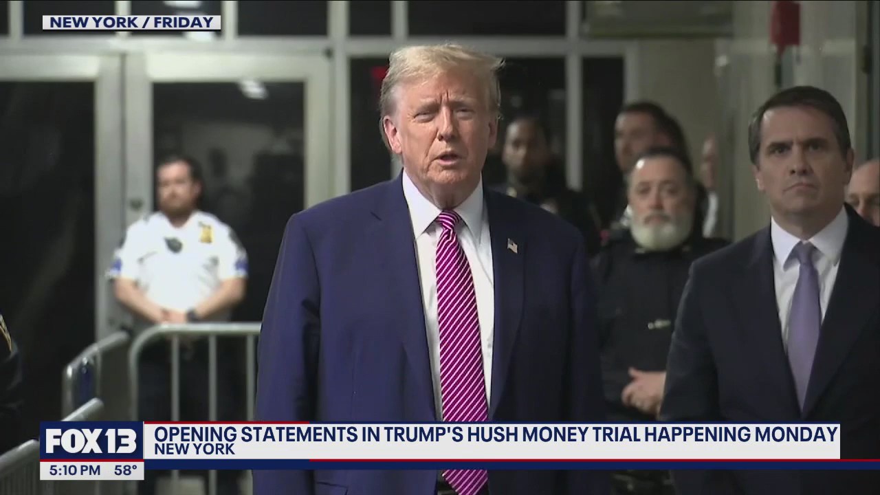 Opening statements in Trump hush money trial begin Monday
