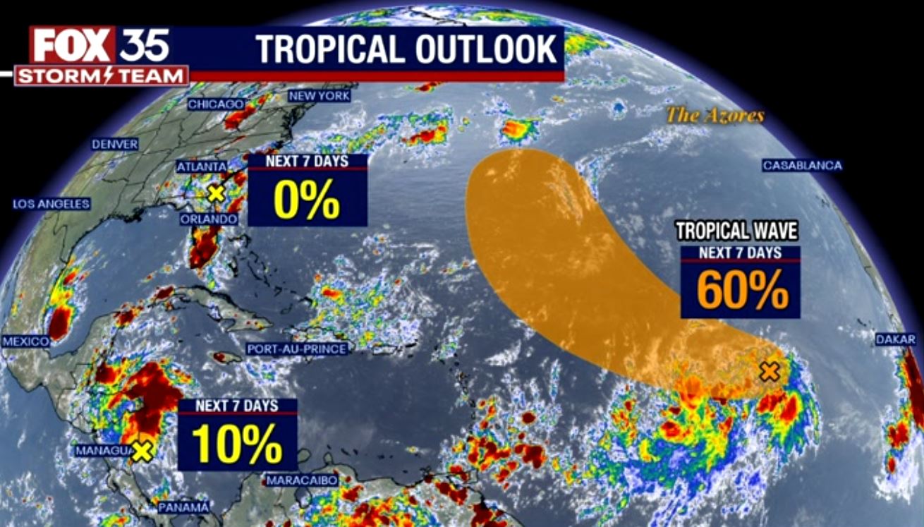 3 tropical waves churning in Atlantic Basin