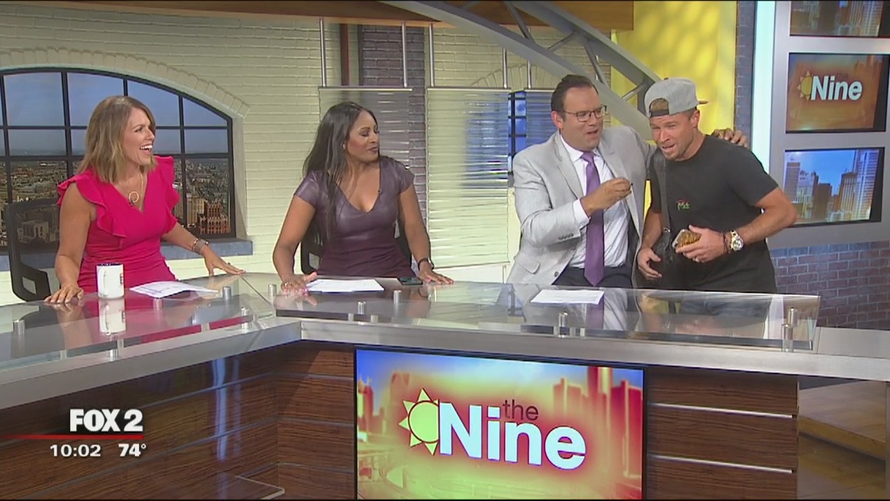 Backstreet Boy Brian Littrell crashes The Nine
