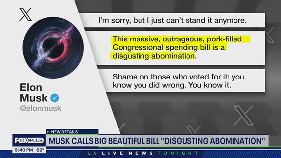 Elon Musk bashes Trump after leaving White House