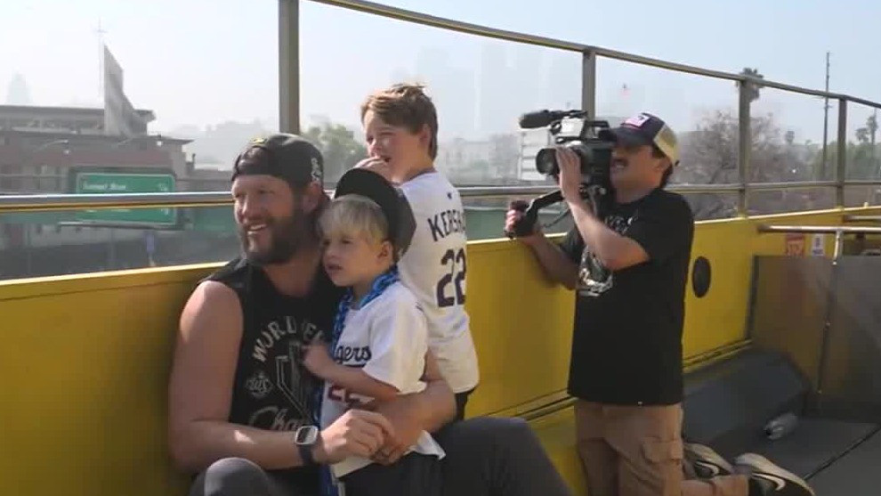 Dodgers World Series victory parade underway